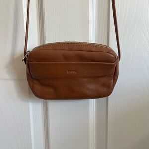 BAGGU Leather Crossbody Bag